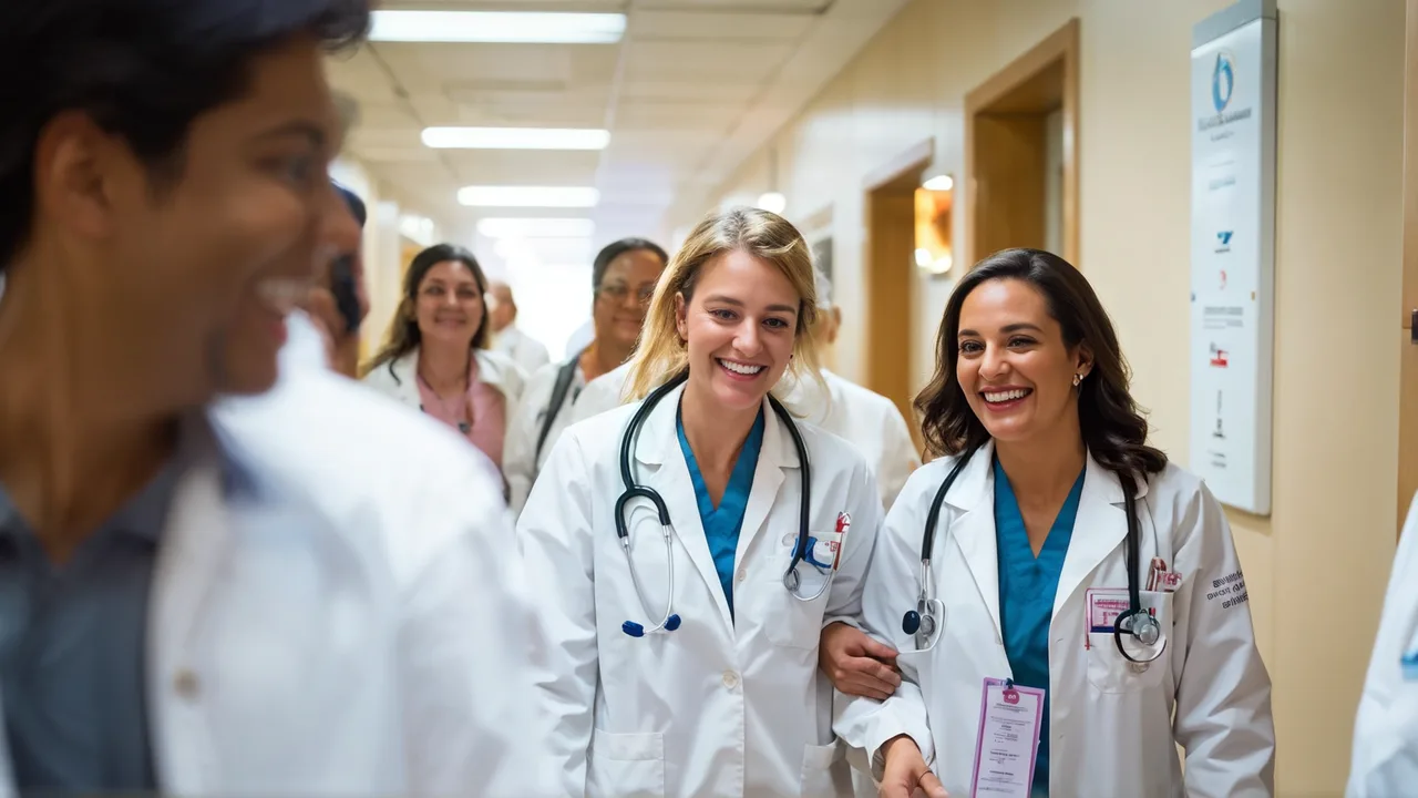 a group of people in white lab coats